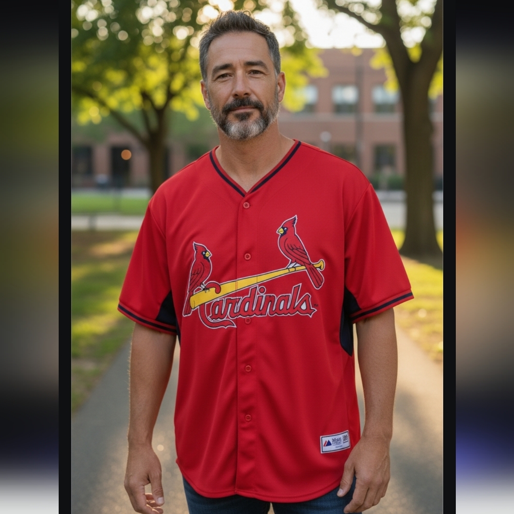 St. Louis Cardinals Red Men's Baseball Jersey Size-XL